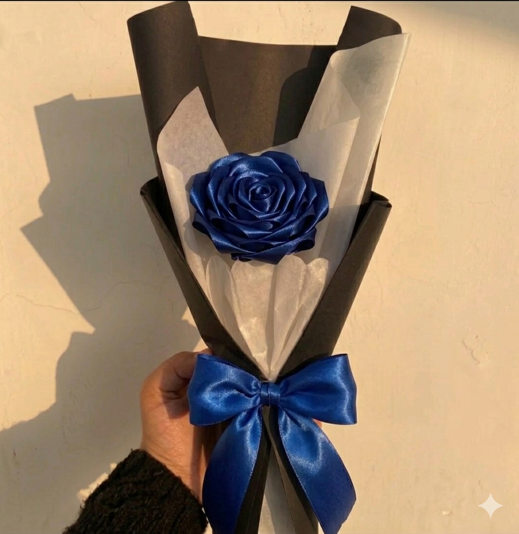 Lonely Luxe — Single Everlasting Satin Rose