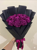 The "Grand Ruby" Shimmer & Satin Bouquet