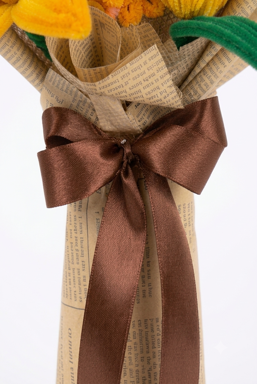 The "Vintage Honey" Velvet Flower Arrangement