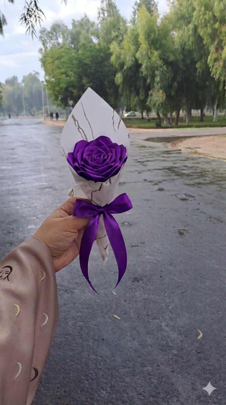 The "Sapphire Mirage" Everlasting Rose