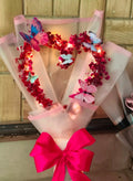 "Fairy Tale" Glowing Butterfly Heart Bouquet