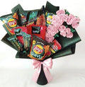 The "Midnight Haul" Snack & Rose Bouquet