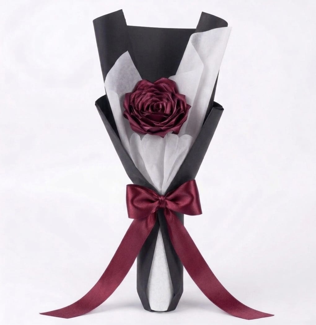 Lonely Luxe — Single Everlasting Satin Rose