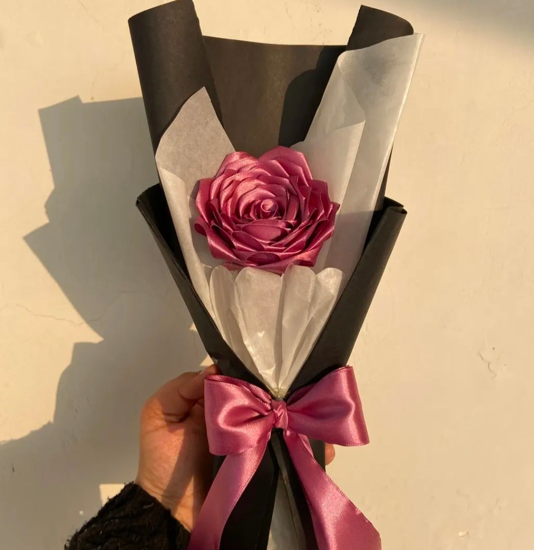 Lonely Luxe — Single Everlasting Satin Rose